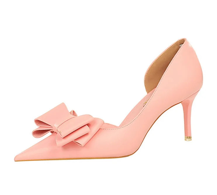 Bowknot Stiletto Heel Pumps