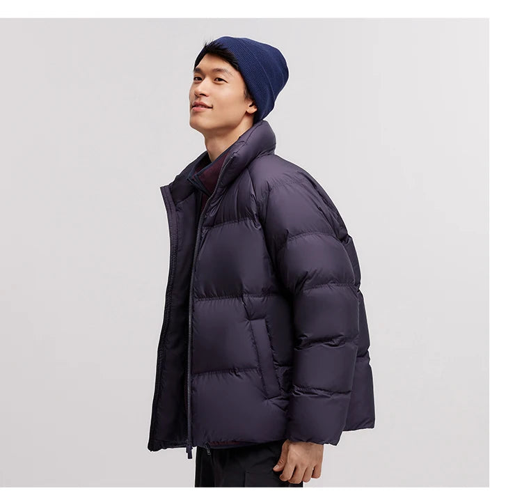 Unisex Lightweight Down Puffer Jacket - Three-Proof Thermal Winter Coat
