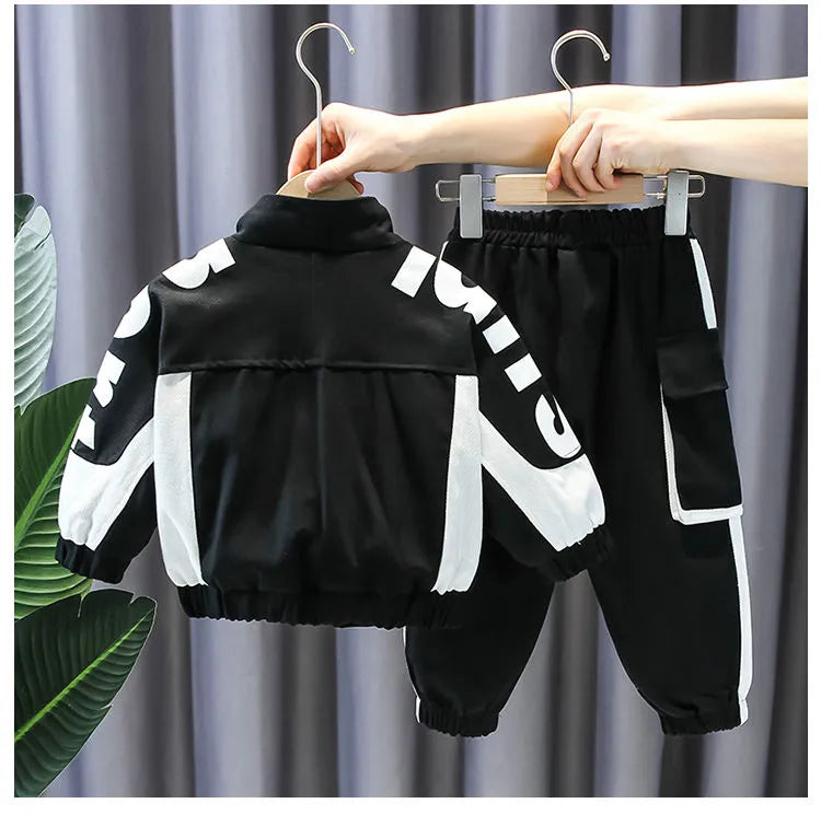 Boy's Jacket Sportswear Two-piece Set