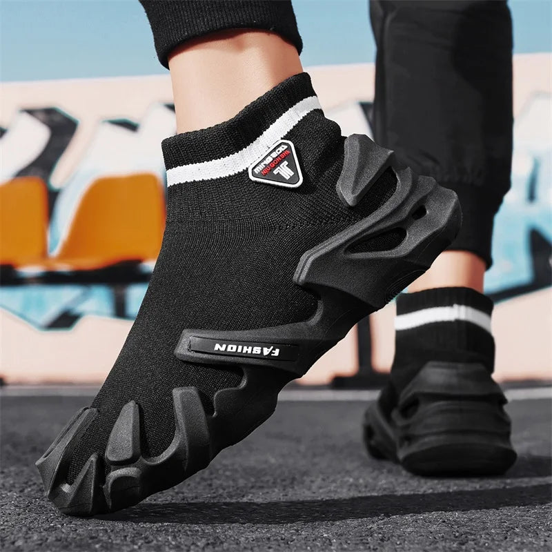 Men's Sports Mesh Slip On Comfortable High Top Shoes Sneakers