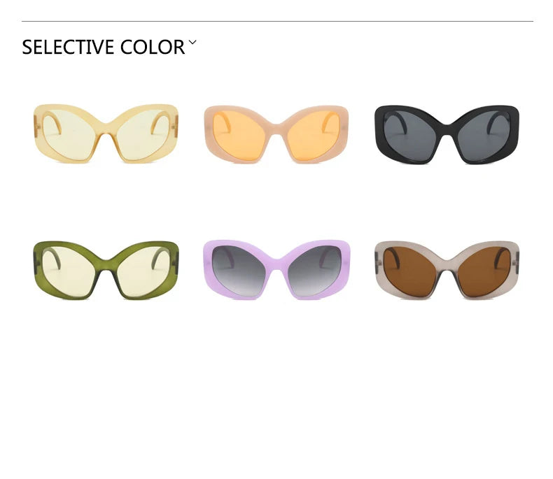 Women's Oversized Irregular Rim Sunglasses