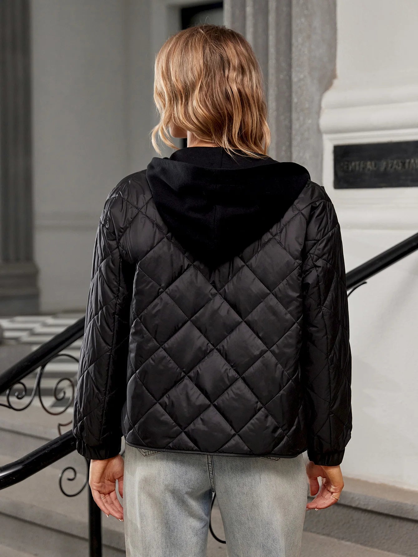Quilted Two-Piece Style Hooded Parka