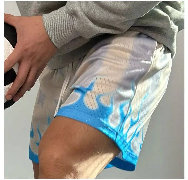 Men's Basketball Breathable Mesh Quick Dry Shorts Tie-Dye Shorts