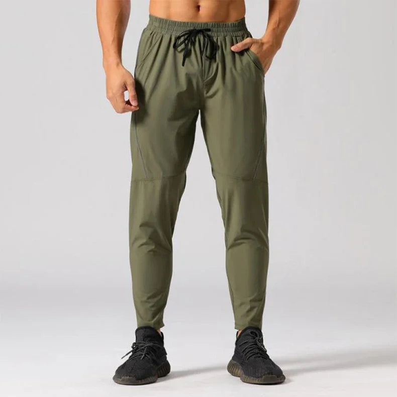 Men's Gym Casual Sweatpants Breathable Quick-Drying Ice Silk  Sports Jogging Training Trousers