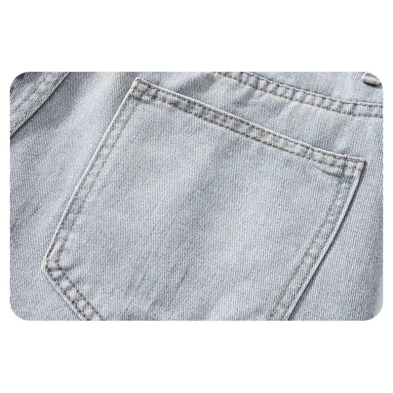 Men's Distressed Denim Shorts - Straight Fit