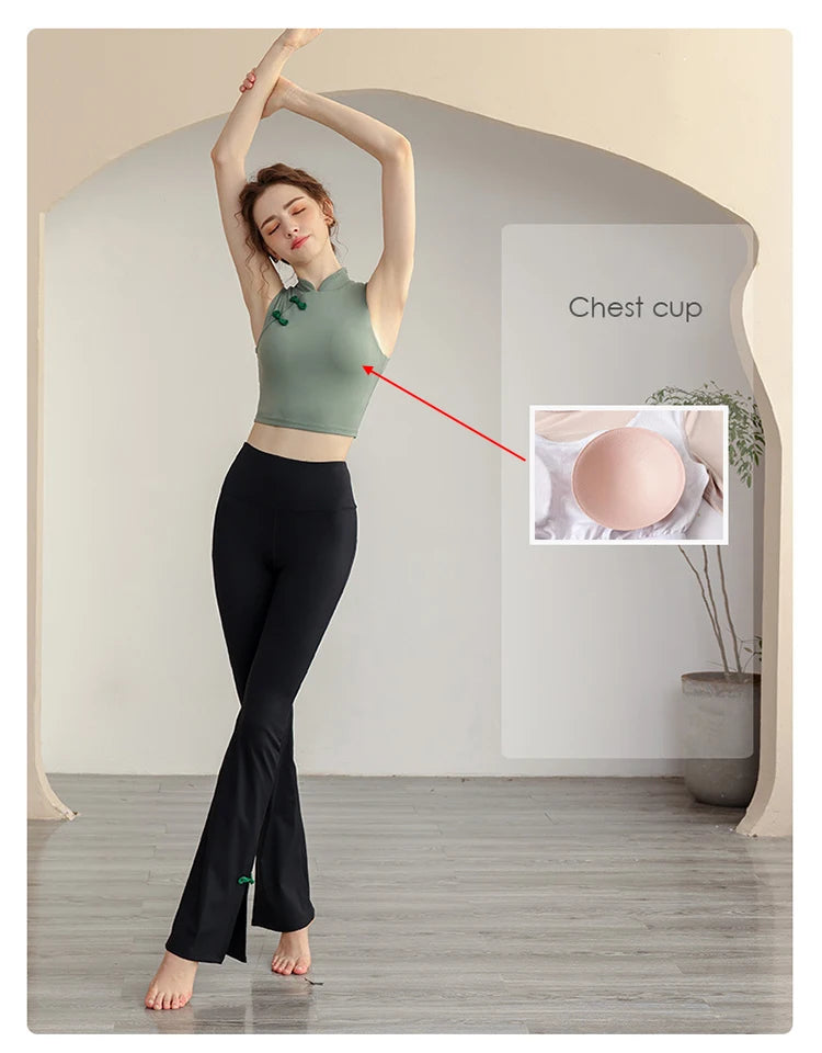 Traditional Style Sports Bra - Breathable Gym Yoga Bra with Removable Pads