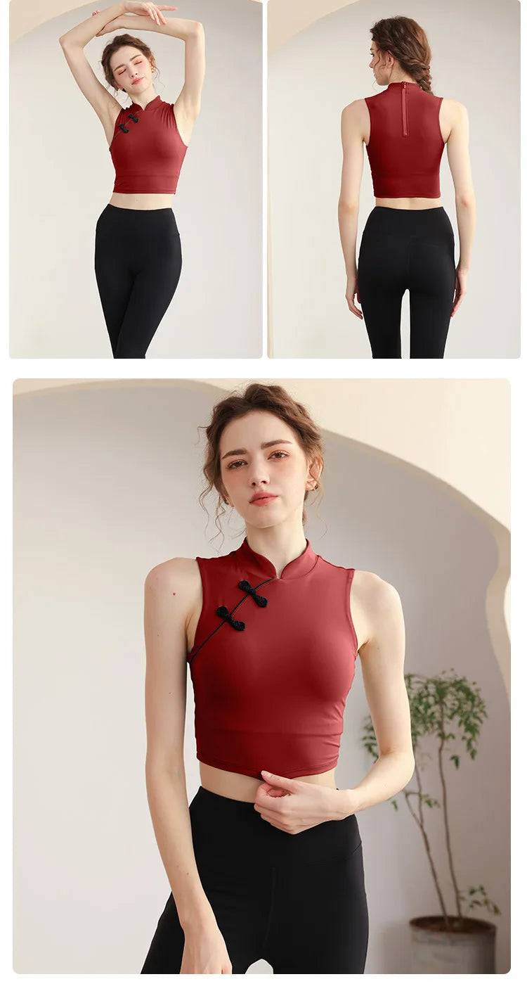 Traditional Style Sports Bra - Breathable Gym Yoga Bra with Removable Pads