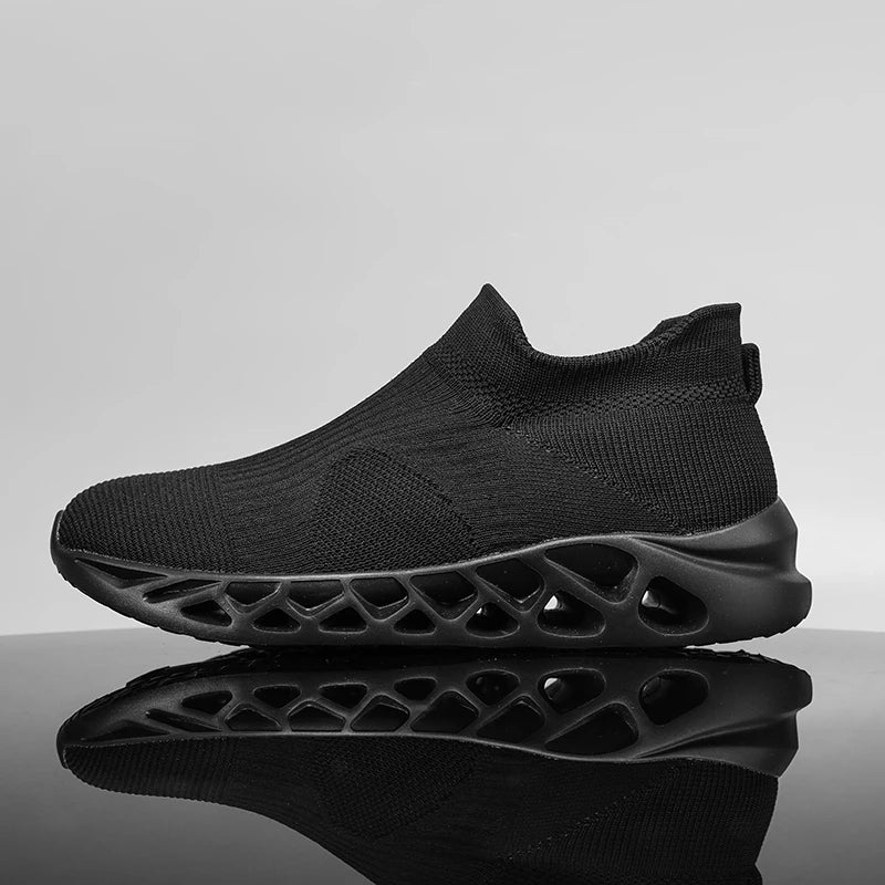 Men's Slip-On Platform Sneakers - Casual Running Sports Trainers