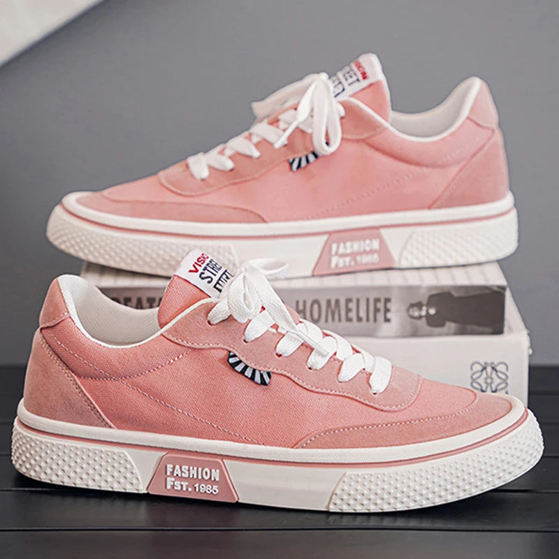 Canvas Skateboard Flat Shoes - Unisex Trainers Plus Size