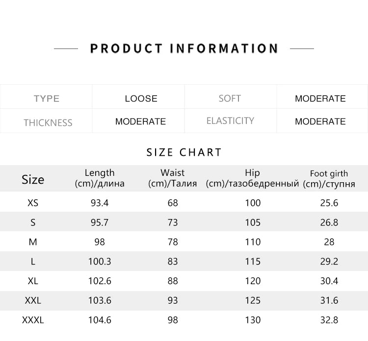 Men's Gradient Denim Jogger Jeans - Oversized Fit Winter Street Style Trousers