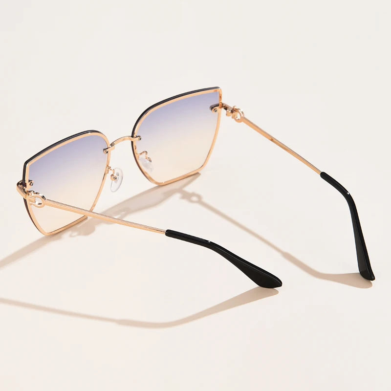 Retro Cat Eye Gradient Sunglasses