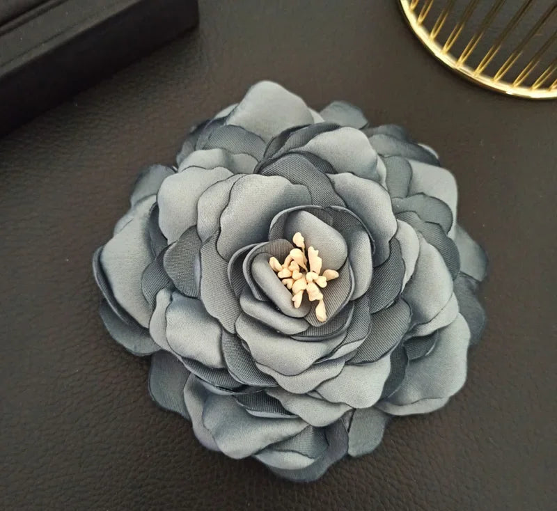 Elegant Fabric Flower Brooch - Lapel Pin Badge for Women