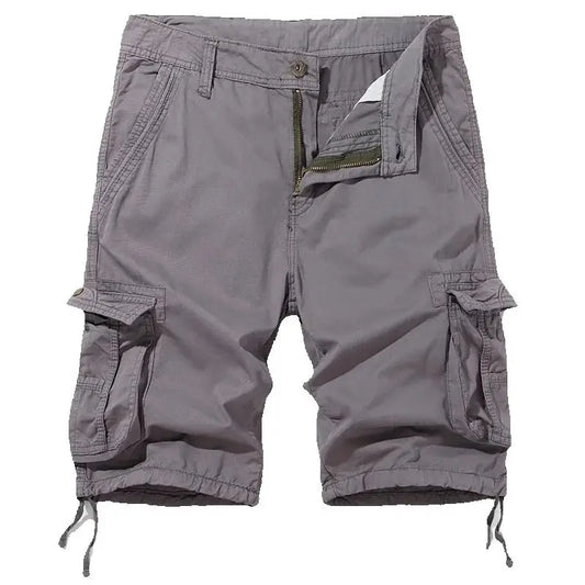 Men's Summer Cotton Cargo Multi Pocket Casual Shorts