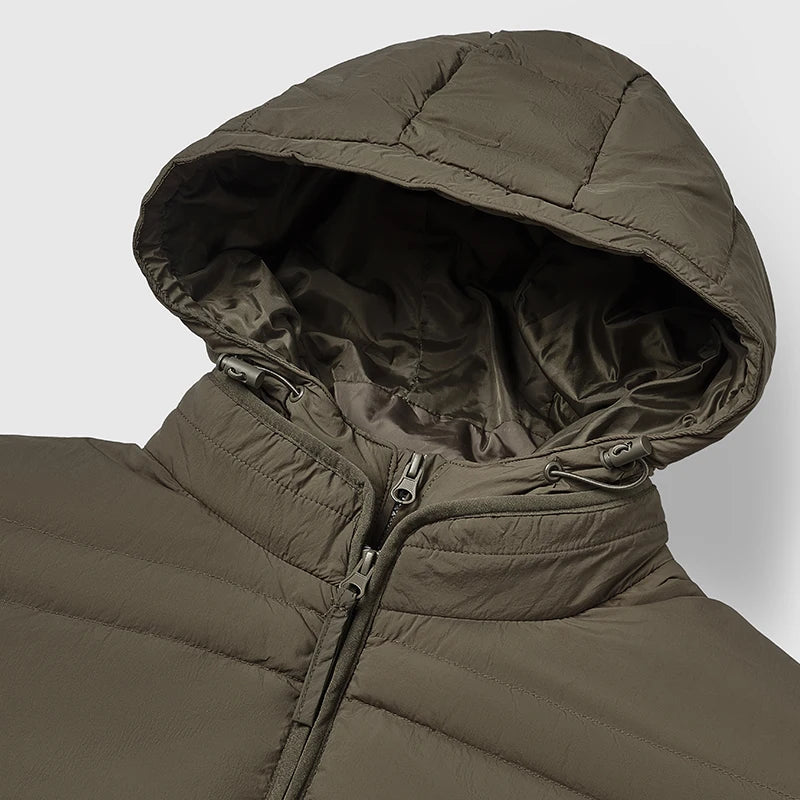 Water-Resistant Down Jacket Unisex - Streetwear Warm Loose Fit with Detachable Design