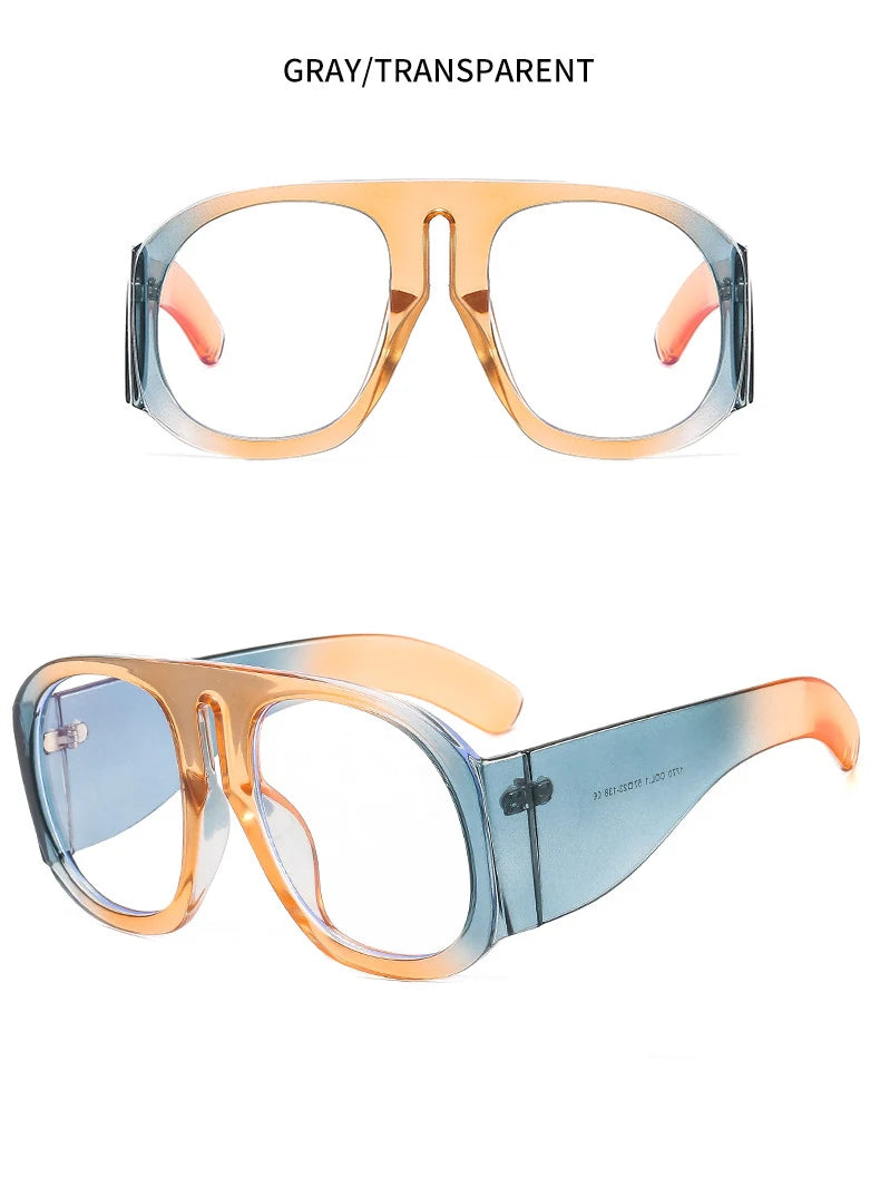 Oversized Round Blue Light Blocking Glasses