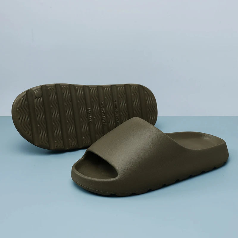 Men's Summer Slippers Beach Sandals  Light Soft Comfortable Non-slip Casual Slides
