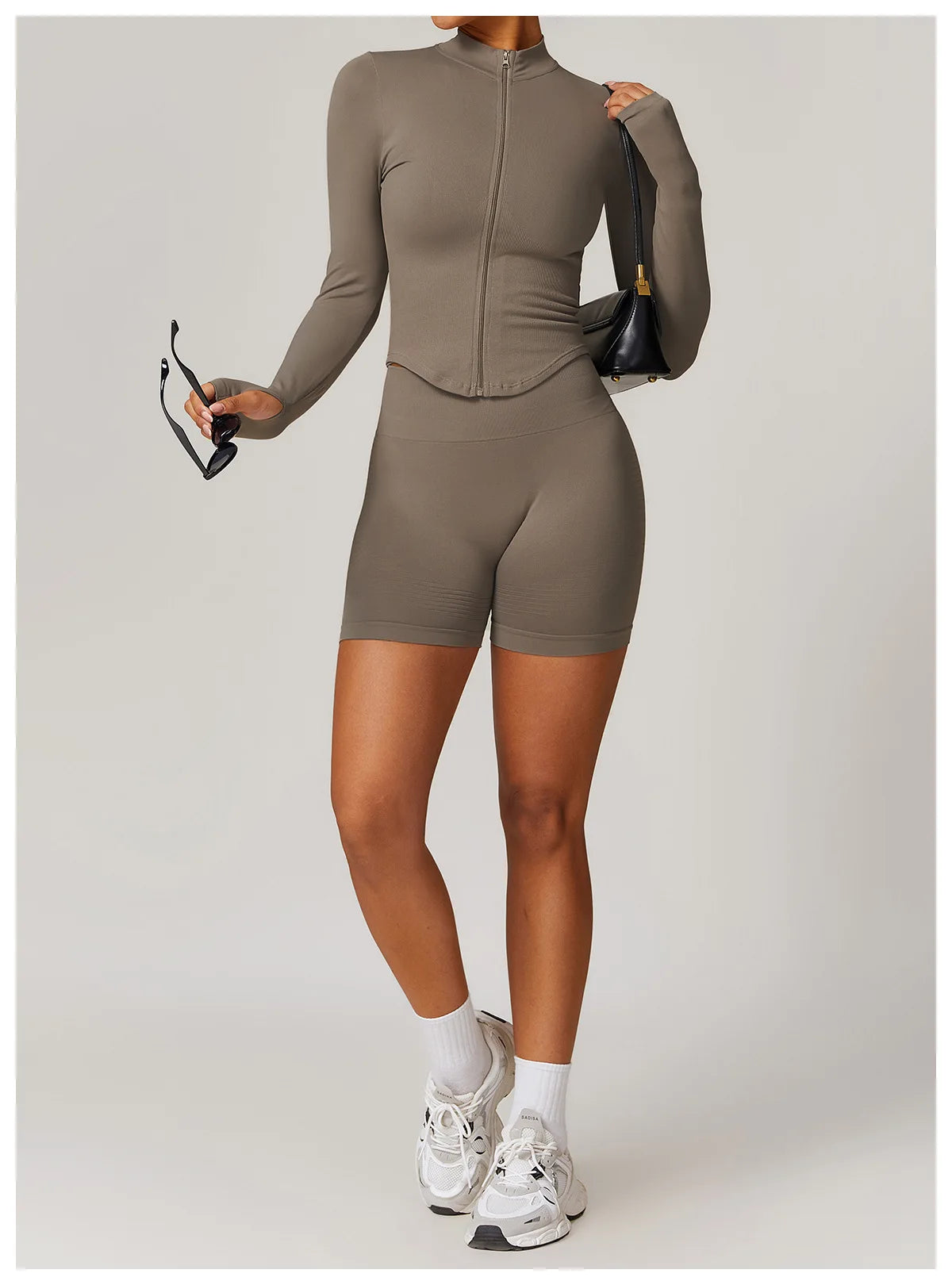 Seamless High Waist Gym Shorts - Push Up Yoga Cycling Shorts