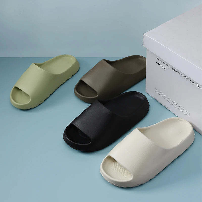 Men's Summer Slippers Beach Sandals  Light Soft Comfortable Non-slip Casual Slides