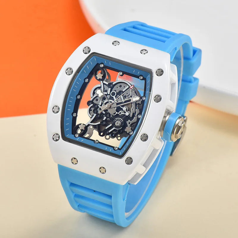 Men's Quartz Wristwatch - Waterproof Luminous Transparent Design