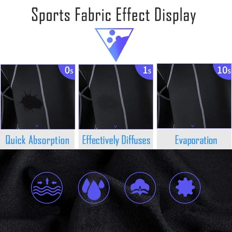 Men's Running Sports Compression Cropped Leggings Gym Fitness Sportswear Athletic Tights