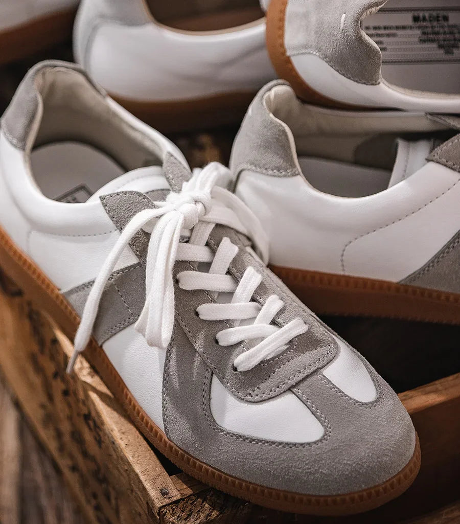 Women's Vintage Casual Sports Leather Sneakers Platform Walking Athletic Shoe  Loafers