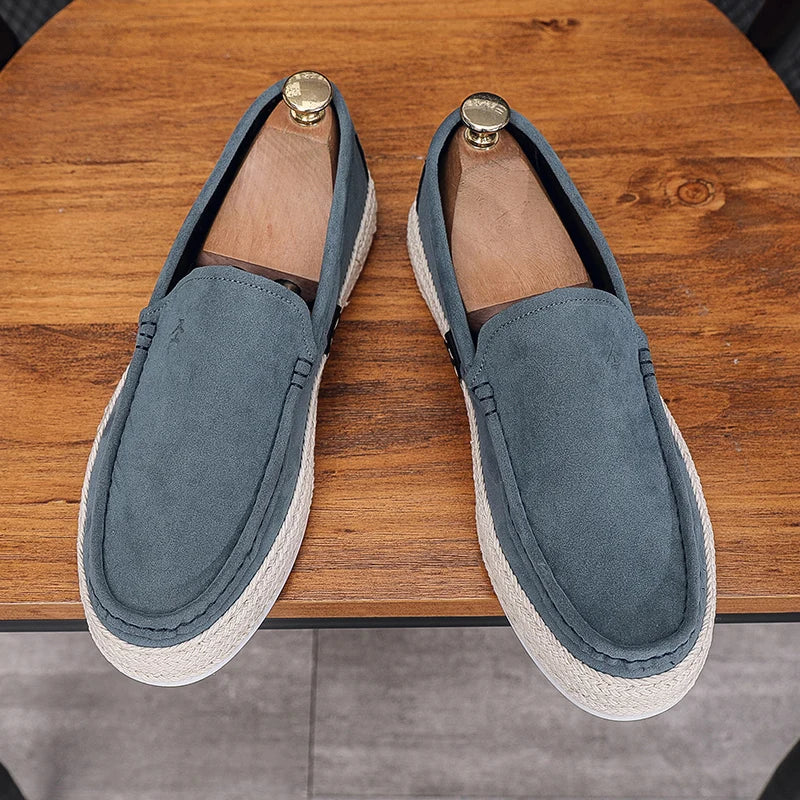 Men's Casual Slip-On Loafers - Comfortable Driving Shoes