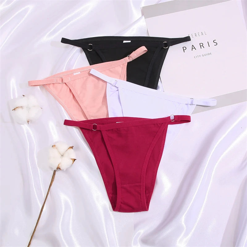 Women's Cotton Briefs Low Waist Seamless Underwear  Bikini Breathable Lingerie