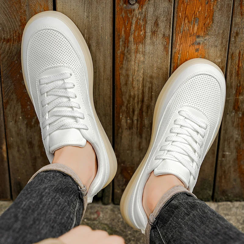 Men's Platform Casual Sneakers - Breathable Skateboard Running Shoes