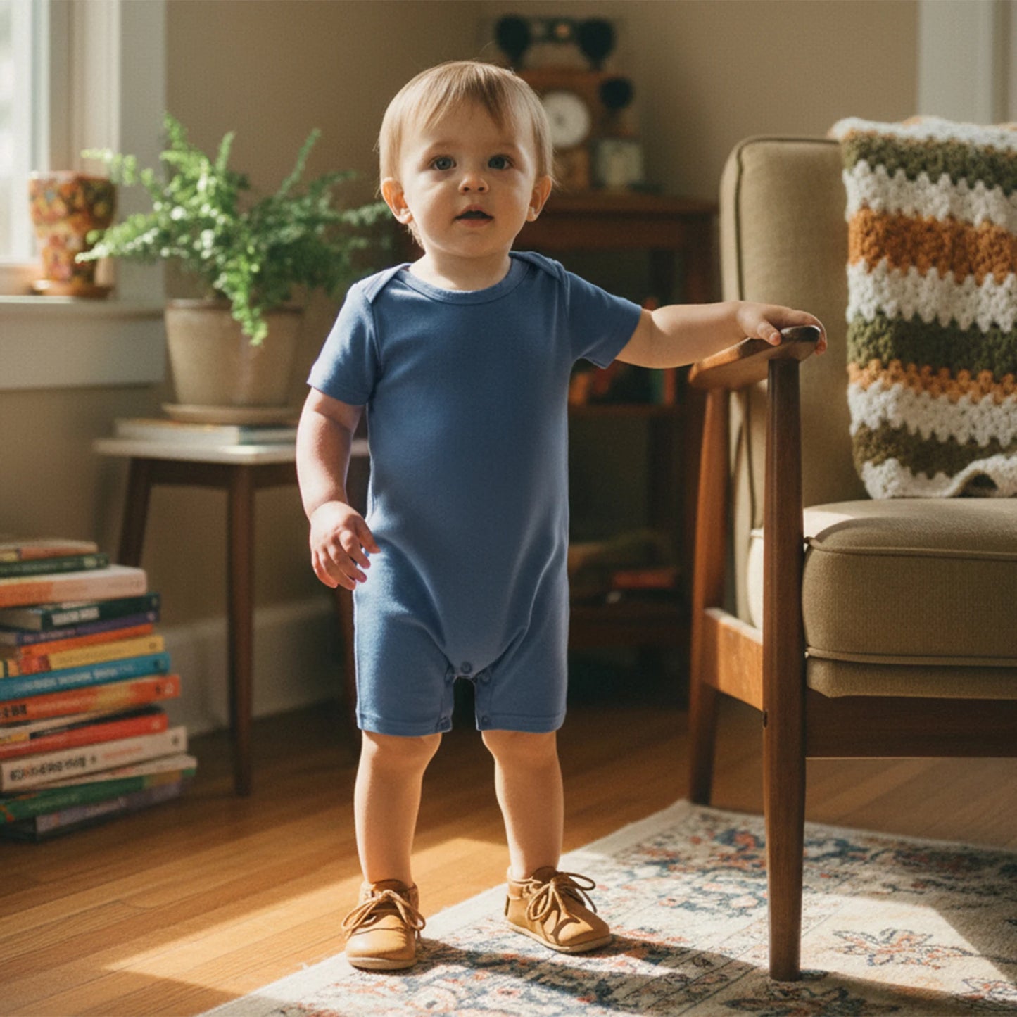 Baby Summer Romper 3-Pack - Solid Color Short Sleeve Jumpsuits