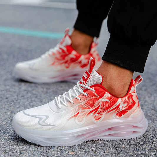 Men's Summer Breathable Sports Light Running Tennis Casual Sneakers Platform Trainers Shoes
