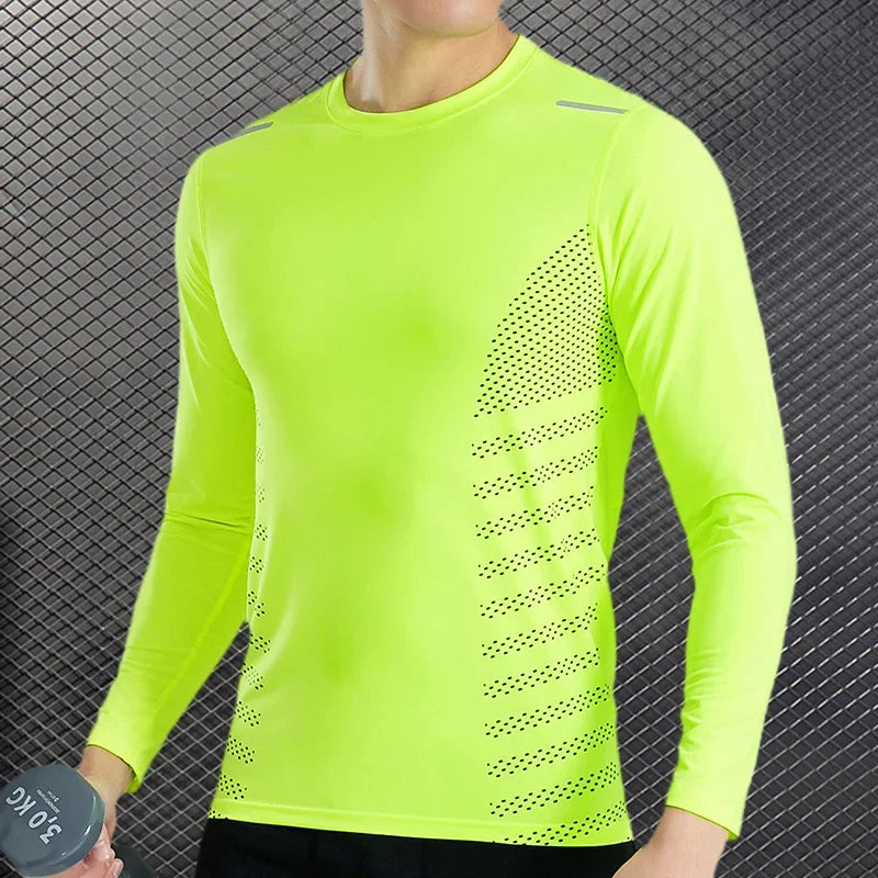 Men's Compression Running T-Shirt | Dry Fit Gym Rashguard Top