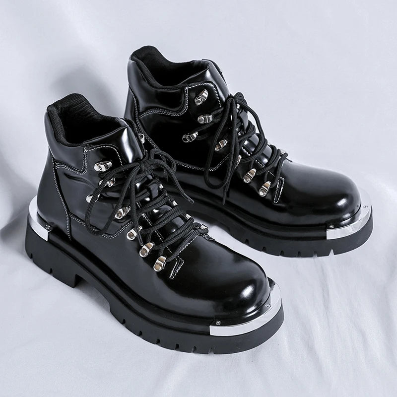 Men's Platform Genuine Leather Ankle Boots