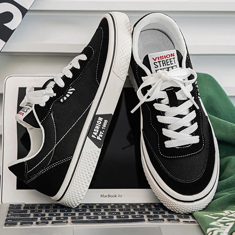 Canvas Skateboard Flat Shoes - Unisex Trainers Plus Size