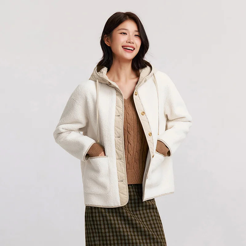 Women's Fleece-Like Cotton Winter Jacket - Thickened Warm Coat
