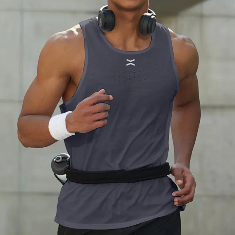 Men's Summer Sleeveless Tank Top Sportswear Gym Sports Vest