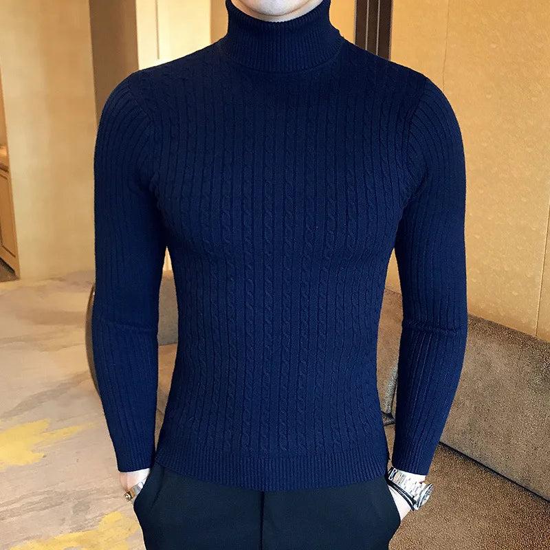 Men's Turtleneck Pullovers Sweater