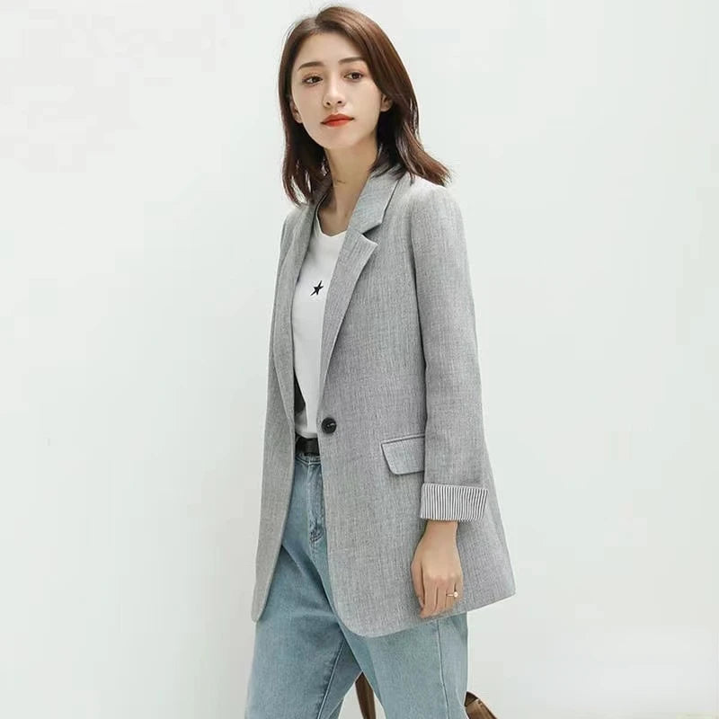 Women's Long Sleeve Spring Casual Blazer