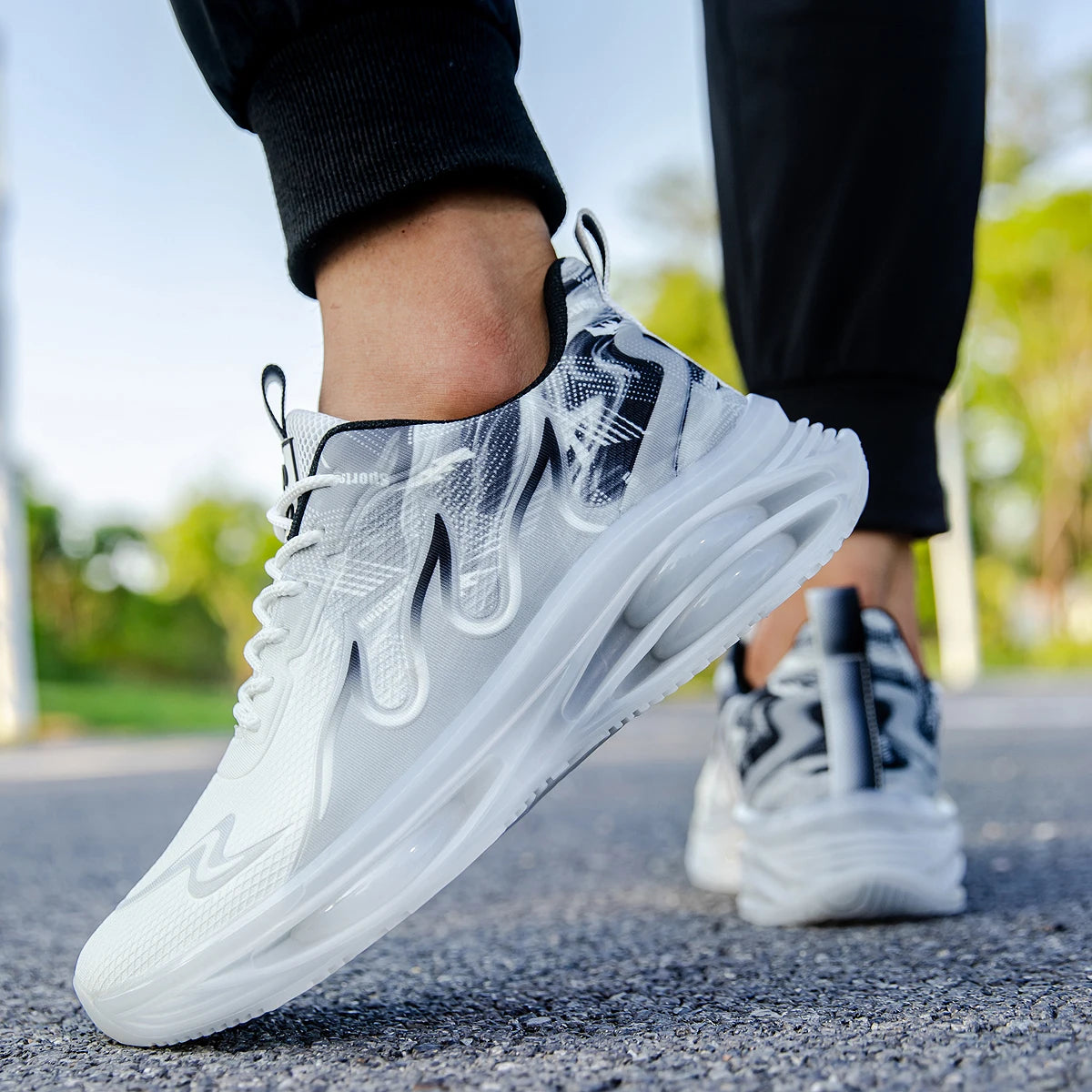 Men's Summer Breathable Sports Light Running Tennis Casual Sneakers Platform Trainers Shoes