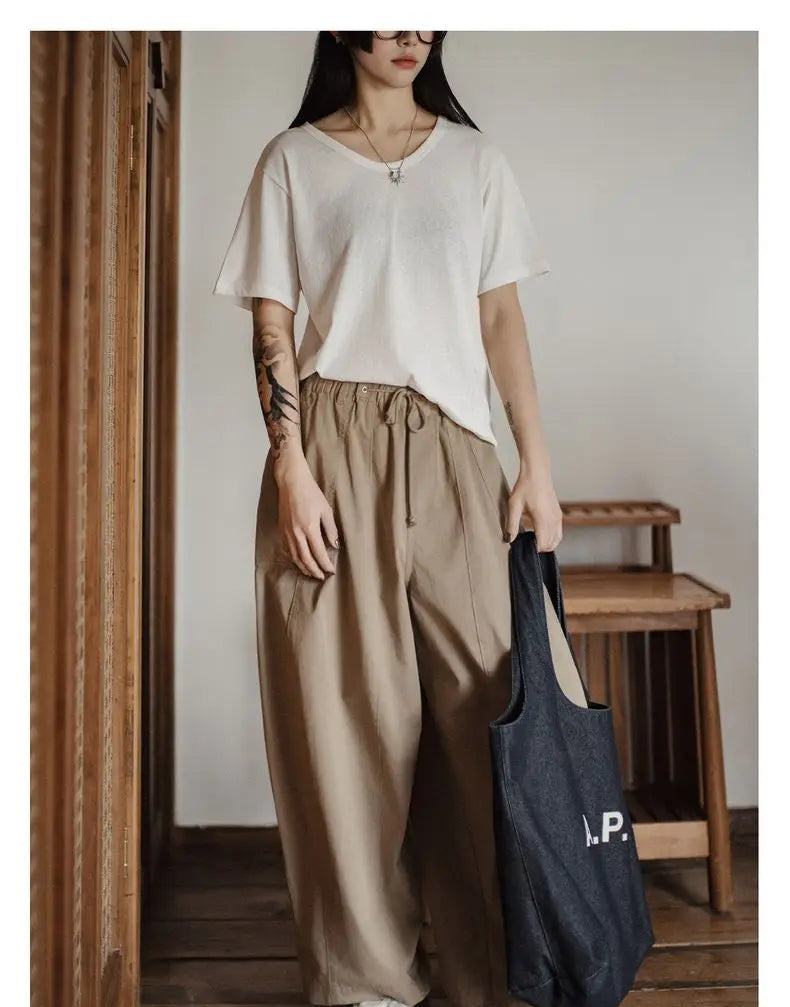 Women's Casual White T-Shirt - Lightweight Loose Fit Summer Top