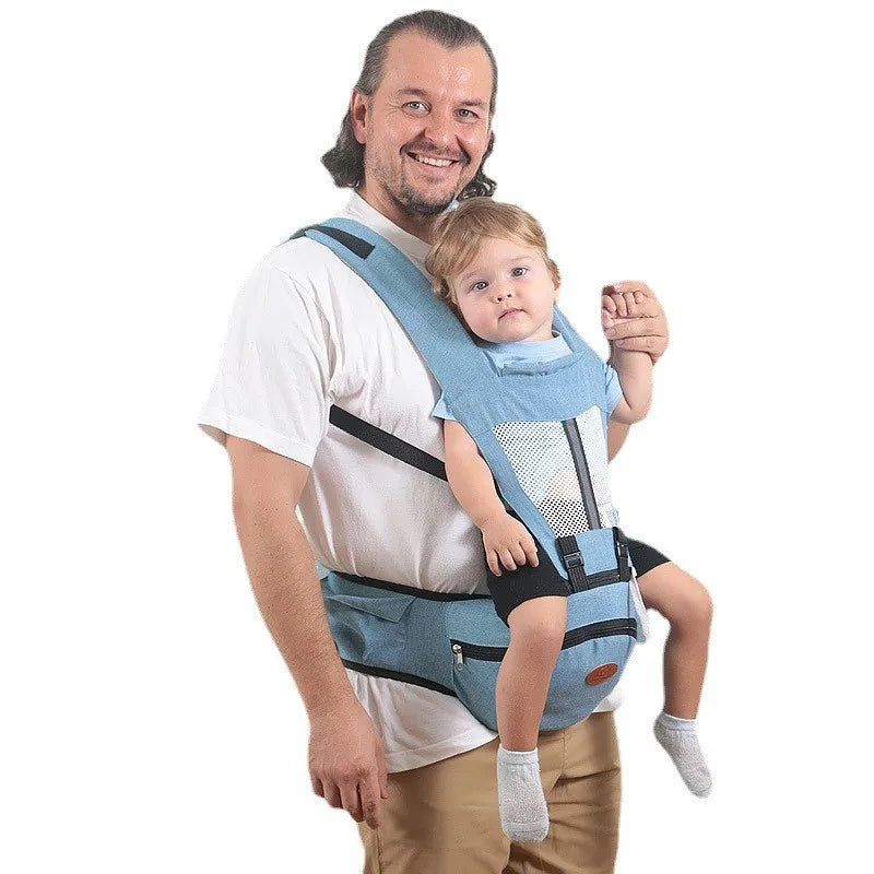 Baby Carrier with Hip Seat - Ergonomic Front & Back Carry Sling