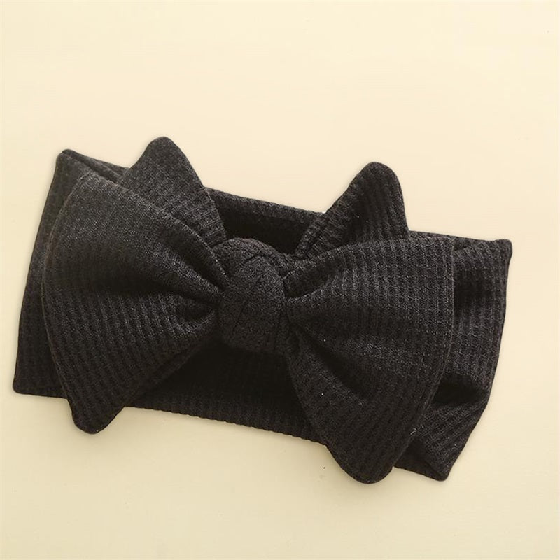 Infant Baby Girl Bow Headband Cute Stretch Bowknot Sweat Hair Bands Clothing Accessories