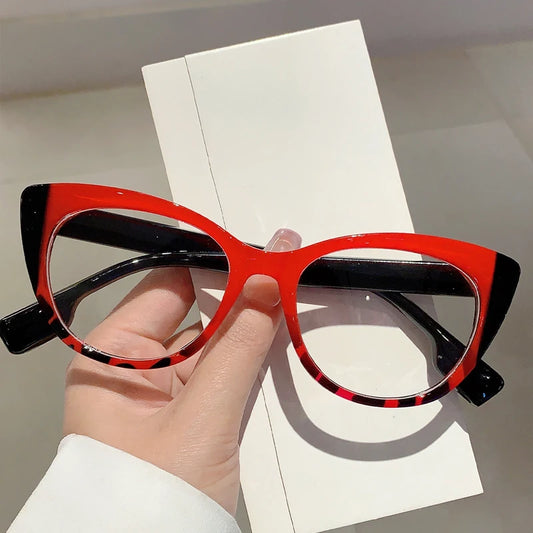 Oversized Cat Eye Glasses - Blue Light Blocking Eyewear