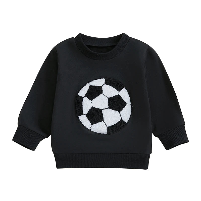 Baby Boys' Sports Style Sweatshirt - Casual Long Sleeve Pullover
