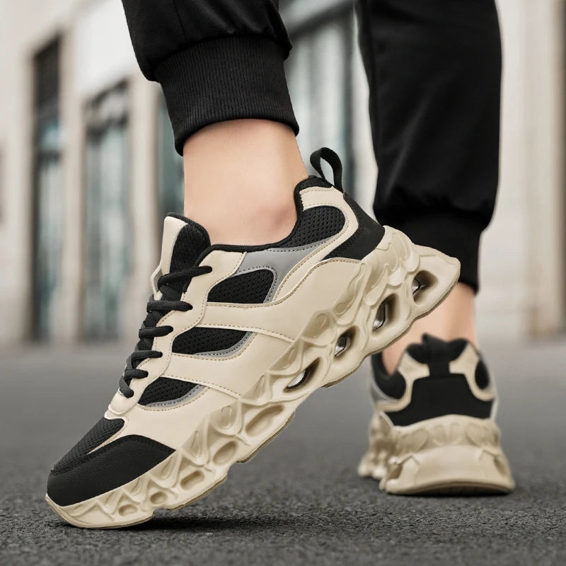 Men's Casual Breathable Sports Shoes Lace Up Comfortable Sneakers