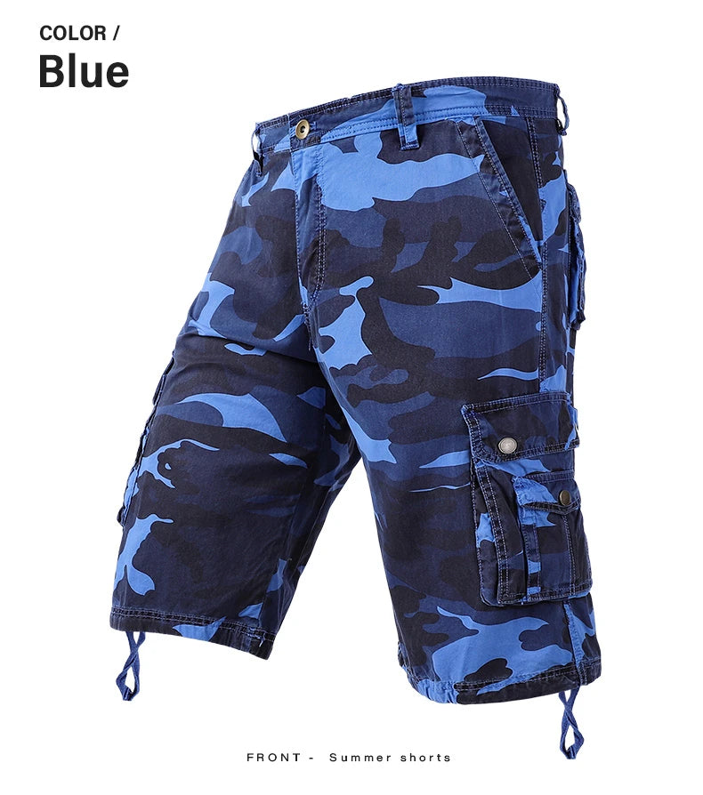 Men's Summer Camouflage Cargo Cotton Military  Casual Shorts
