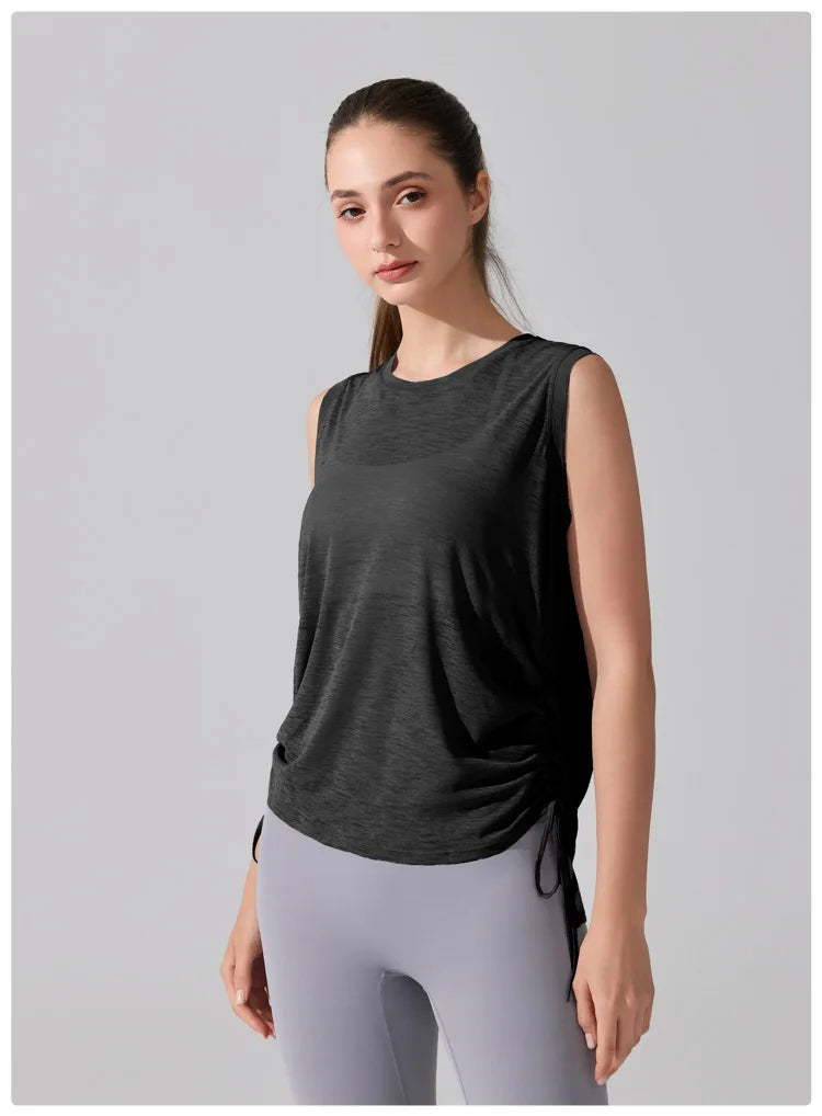 Women's Summer Gym T-Shirt - Breathable Quick Dry Fitness Tank Top
