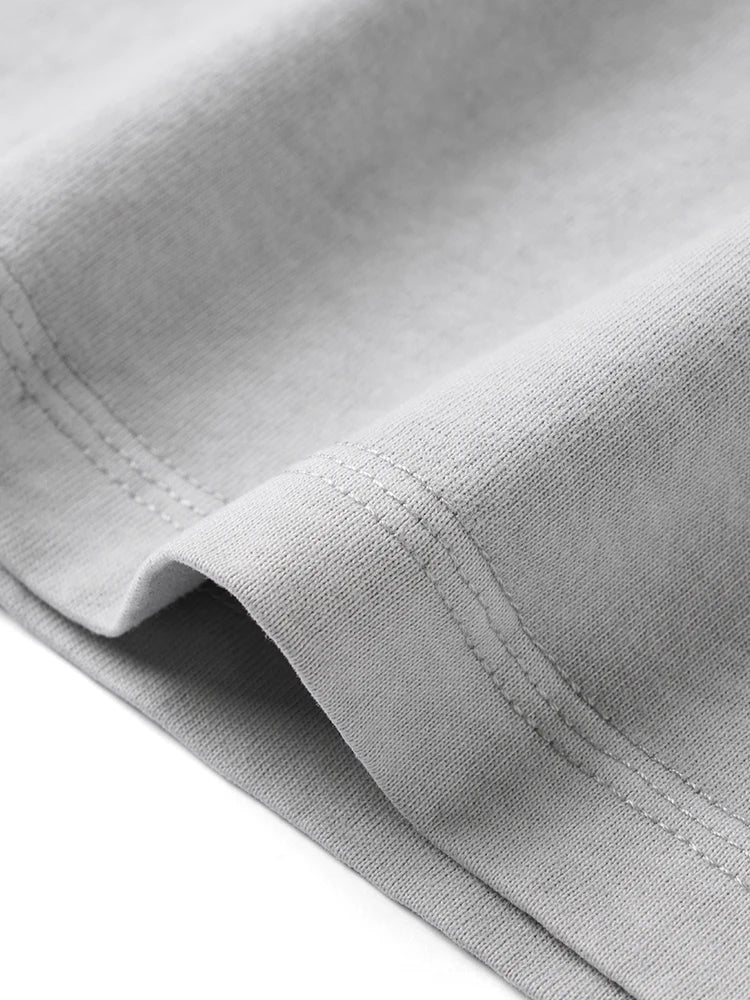 Men's Oversized Vintage Washed Cotton T-Shirt - Breathable Plus Size