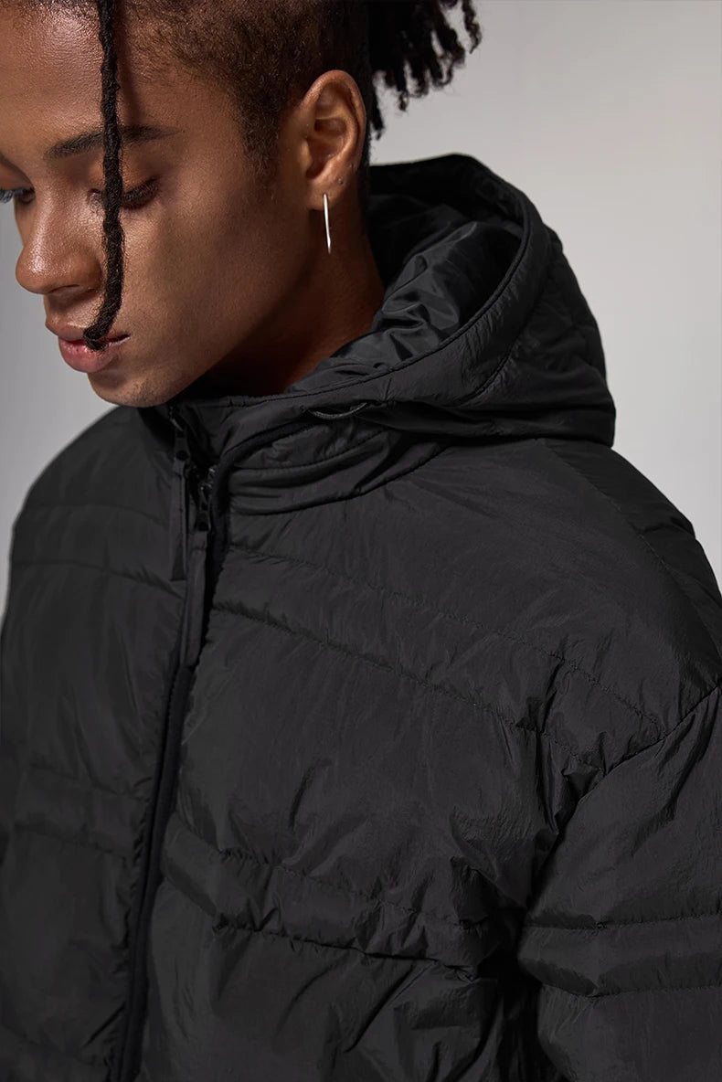 Water-Resistant Down Jacket Unisex - Streetwear Warm Loose Fit with Detachable Design