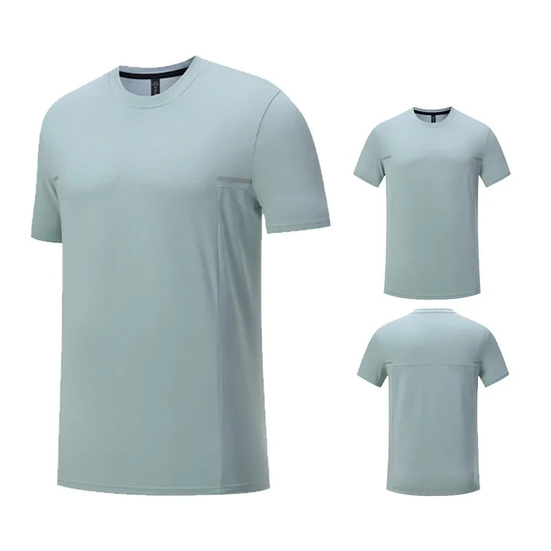 Men's Sports Fitness Short Sleeve Gym Compression Workout Casual Quick Dry Muscle Fit T-Shirt