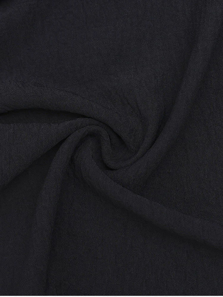 Women's V-Neck Wide Leg Jumpsuit - Backless Sleeveless Tie-Up Bodysuit